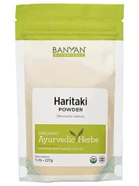 Banyan Botanicals Haritaki Powder – Certified Organic, Spice Jar – Terminalia chebula – for Detoxification & Rejuvenation* – Organic, Vegan, Non-GMO, Gluten Free, Certified Fair for Life Fair Trade